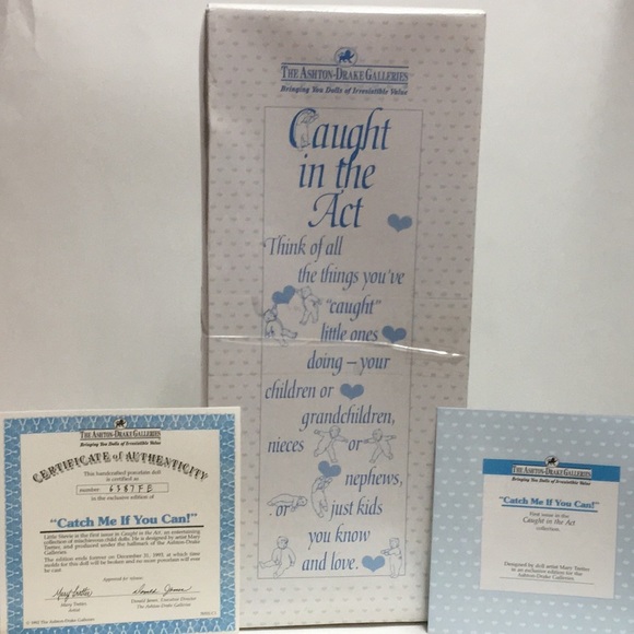 Vtg ‘92 Ashton-Drake Galleries “Catch Me if you Can!” Little Stevie Doll - Picture 12 of 15